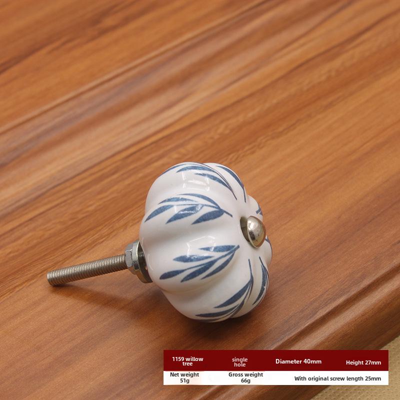 Керамическая ручка с одним отверстием в европейском стиле для шкафов и ящиков