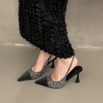 Туфли-слингбэки из натуральной кожи на низком каблуке Женские туфли-лодочки с квадратным носком на толстом каблуке Дизайнерская брендовая женская обувь Размер Резина