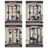 Aichen Multi-functional Squat & Bench Press Rack with 40kg Barbell Set