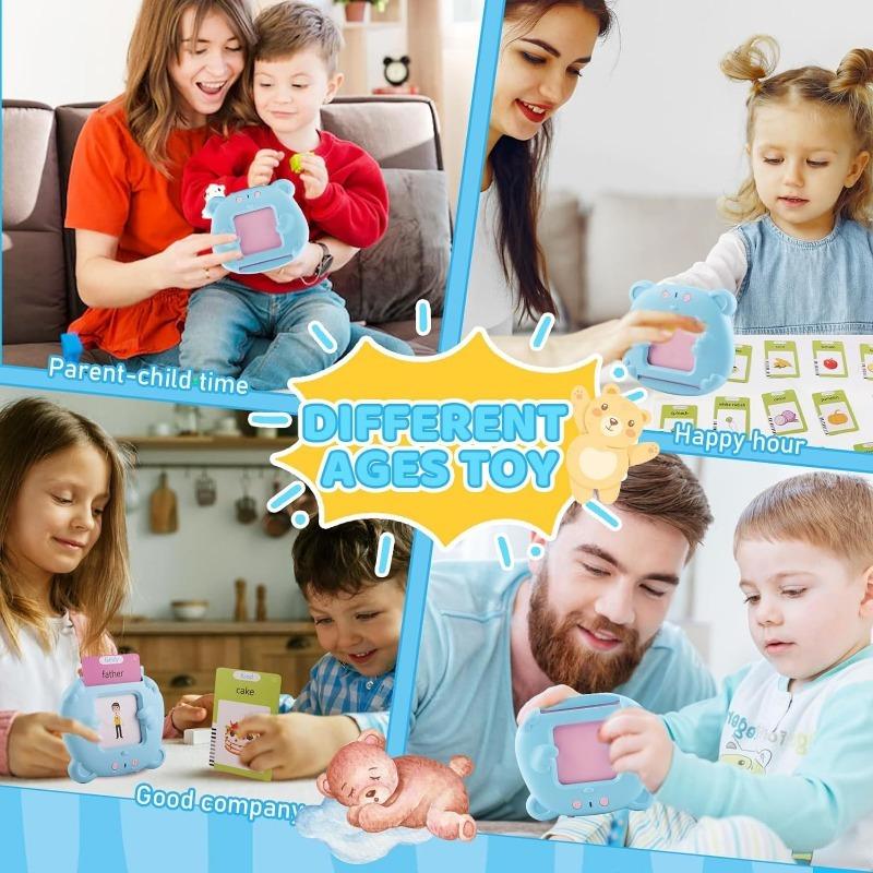 Говорящие карточки для малышей 1–3 лет, 224 зрительных слова, сенсорные игрушки для детей с аутизмом, обучающие игрушки Монтессори, образовательные дошкольные учреждения