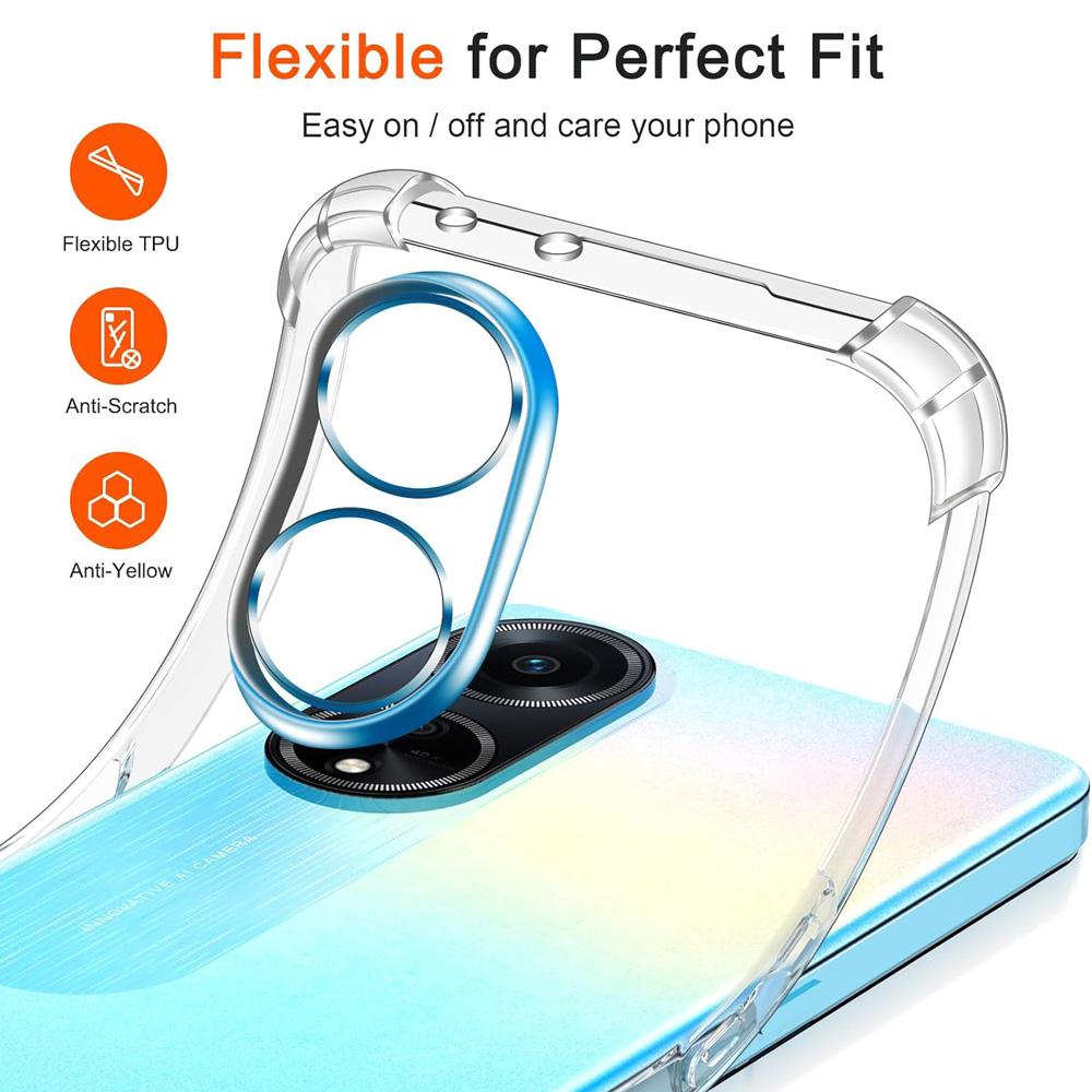 Толстый противоударный силиконовый прозрачный чехол для телефона для Oppo A98 5G A79 5G A60 4G A59 5G A78 A38 4G A57s A17 Защитный чехол задняя крышка