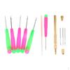 8Pcs Aluminum Dreadlocks Micro Braids Weaving Sewing Latch Crochet Hooks Kit