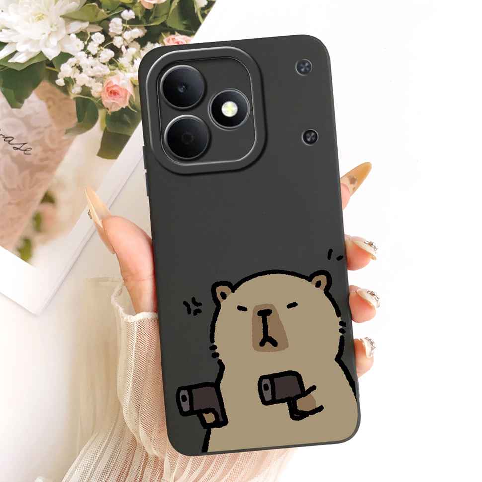 Мультяшный дизайн Кошка Для Realme Note 80 4G RMX5388 Чехол Силиконовая Задняя Крышка Для Realme Note80 4G 6.74" Ударопрочные Чехлы Для Телефона Capa