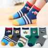5 Pair Children's Socks Spring Autumn Boys Girls Cartoons Cute Middle Tube Socks