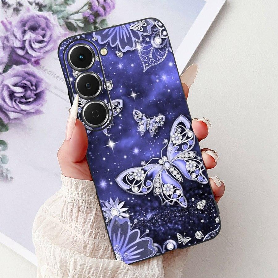 Чехол для Tecno Spark 40 Pro Plus Мультяшный Рисованный Ударопрочный Мягкий Силикон ТПУ Задняя Крышка для Tecno Spark40Pro 40Pro+ Funda