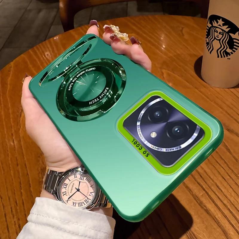 Матовый жесткий чехол-кольцо с магнитной подставкой для Tecno Spark 20 30 10 Pro 10C 30C 20C 8C GO 1 2025 2024 2023 2022 с подставкой