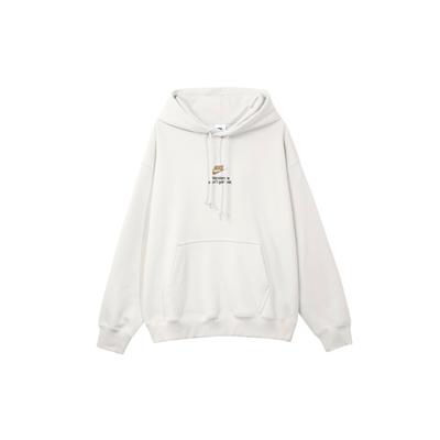 Nike Мужская толстовка с вышитым буквенным логотипом на флисовой подкладке Light-Bone FV4024-072