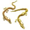 Alloy Golden Chinese Dragon Figurine Movable Joints Articulated Five Claws Eastern Loong Model Figure Toy Desktop Ornament Decoration