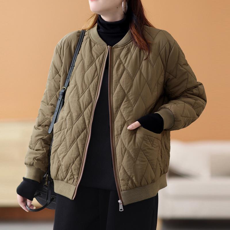 New Down and Cotton Jacket for Women, Thickened Cotton Jacket