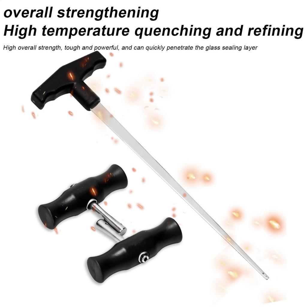 Инструменты для снятия автомобильных стекол Т-образные Винтажные Классические Авторемонтные принадлежности Инструмент для снятия стекла Для резки Фиксации Остекления Очистки от льда