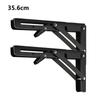 2Pcs Triangle Folding Angle Bracket Heavy Support Adjustable Wall Shelves Mounted Bench Table Shelves Home Hardware with Screws