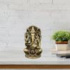 Brass Ganesha Statue Mini Elephant Hindu God Figurines Elephant God Figure Sculpture Office