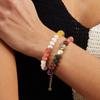 Разноцветные браслеты из натуральных камней для женщин и девочек Boho Ручная работа Бусины Y2K Украшения Летний пляжный подарок