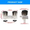 Shower Faucet Double  Handle Plastic Shower Faucet Plastic Knobs Faucet Easy to Use for Enhanced Campers Bathroom Experience