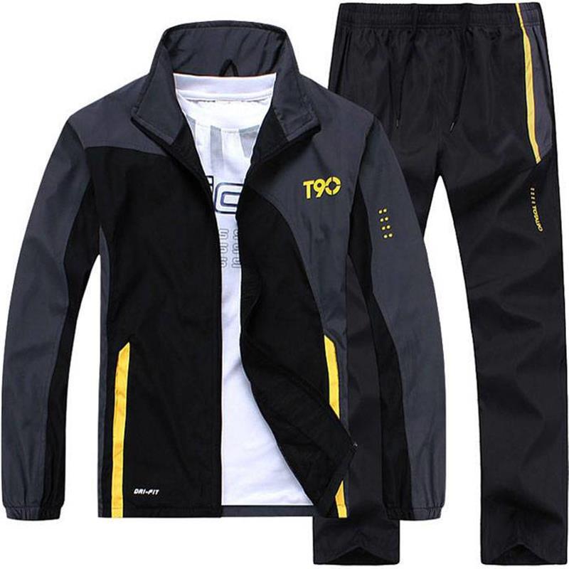 Осенняя мужская спортивная одежда, мужская спортивная одежда, свитер, костюм с длинными рукавами, одежда для бега
