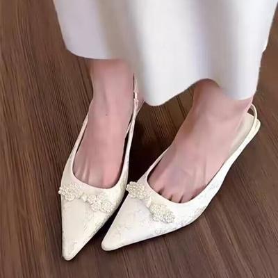 Модные туфли на высоком каблуке с бантом европейские и американские новые острые тонкие каблуки знаменитости французская мода универсальные босоножки с головкой