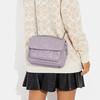 New COACH Klare Sheepskin Cow Leather Patchwork Cloud Bag Shoulder Bag Crossbody Bag Medium Size Women's Taro Purple CJ611-SVM4