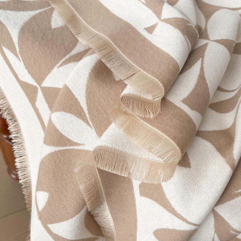 Korean Style Triangle Pattern Imitation Cashmere Scarf