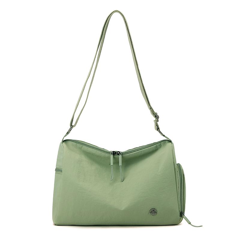 Женская сумка через плечо, большая вместимость, сумка-мессенджер, однотонная сумка через плечо