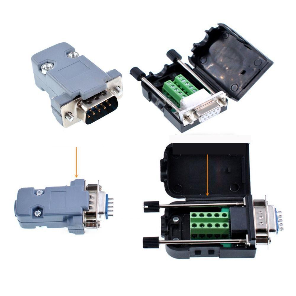 RS232 Serial 9 Pin Jack Socket 485 COM Port Female Male Port Socket Cable Wire