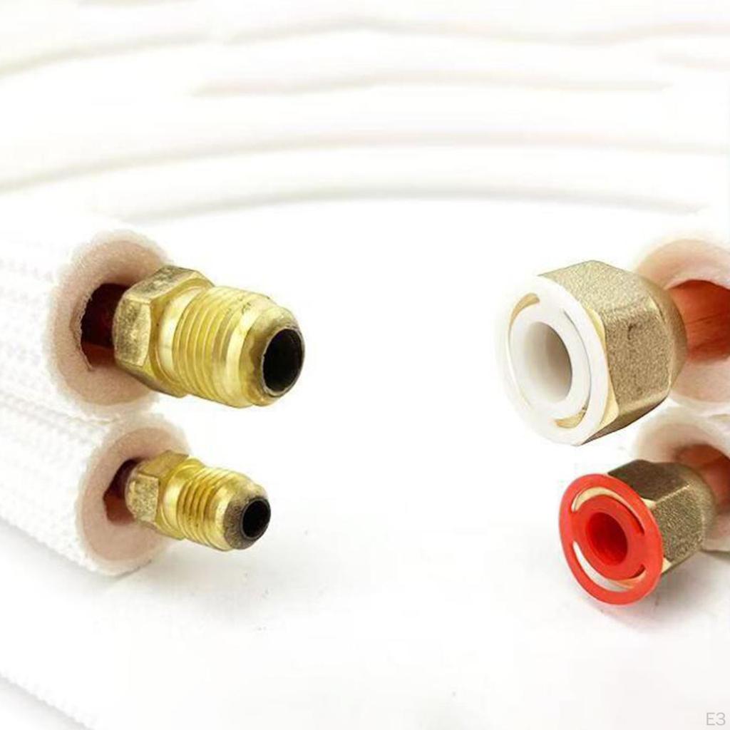 3.28 фута Медная трубка Комплект линий мини-сплит для кондиционирования воздуха с изоляцией