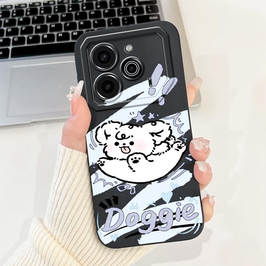 For Tecno Pova 6 Pro 5G 2024 Case LI9 Camera Lens Protective Cover Cute Panda Cartoon Soft Bumper For Tecno Pova 6 Pova6 5G Capa