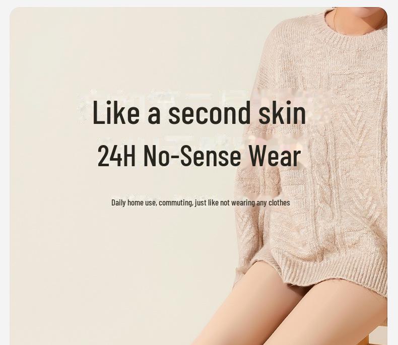 Колготки женские Fenna Plus Velvet Silk Nude - антизацепляющие, двухслойные, леггинсы осень/зима
