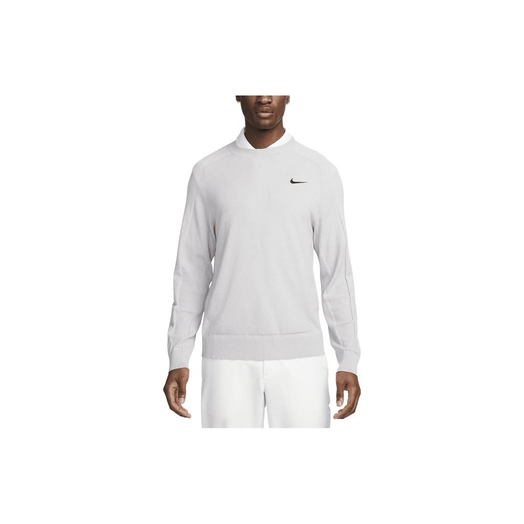 Nike Solid Color Logo Print Crewneck Sweatshirt Men Tops Gray DR5291-077