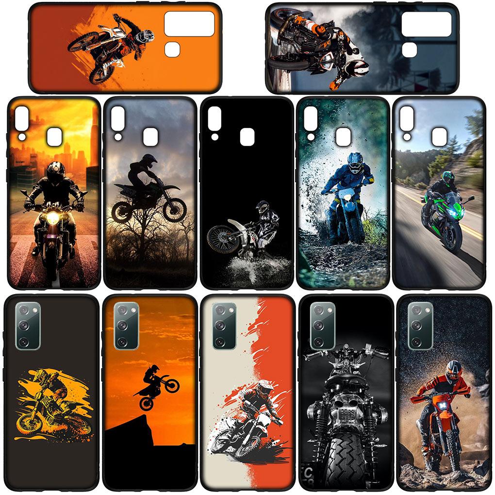 Motorcycle Sports Moto Cross Soft Phone Cover for Samsung Galaxy A10 A20 A53 A30 A31 A32 A50 A51 A52 A12 A33 Silicone Case