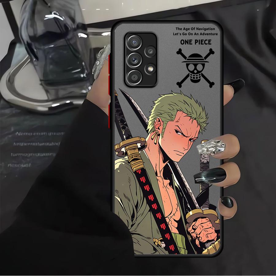 Крутой чехол One Piece Zoro для Samsung Galaxy A17 A52 A34 A36 A53 A14 A23 A52S A72 A16 A15 A35 A73 A33 A56 A55 A54