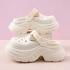Thick-soled Hole Shoes Women's Summer Outer Wear Heightening Non-slip Bag Head Drag EVA Breathable Non-smelly Feet Wear-resistant Beach Slippers