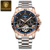 Famous Brand Luxury Tourbillon Mechanical Watch for Men Waterproof Luminous Date Week Leather Hollow Watches Men's