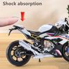 1/9 BMW S1000RR Alloy Racing Motorcycle High Simulation Metal Street Sports Motorcycle Model with Light Collection Children Toy Gift