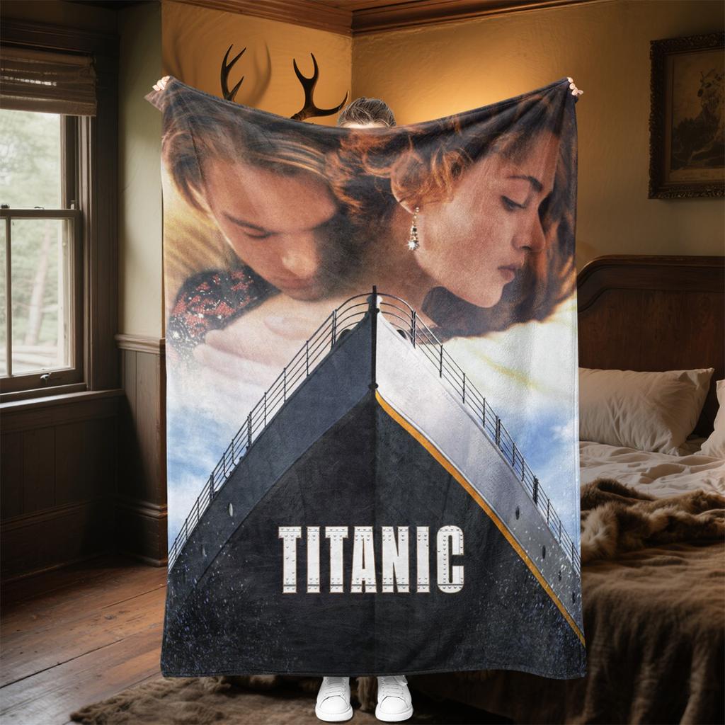 Titanic Plush Blanket Soft Comfortable All Seasons blanket Sofa Office Naps blanket Outdoor Travel throw Perfect Gift