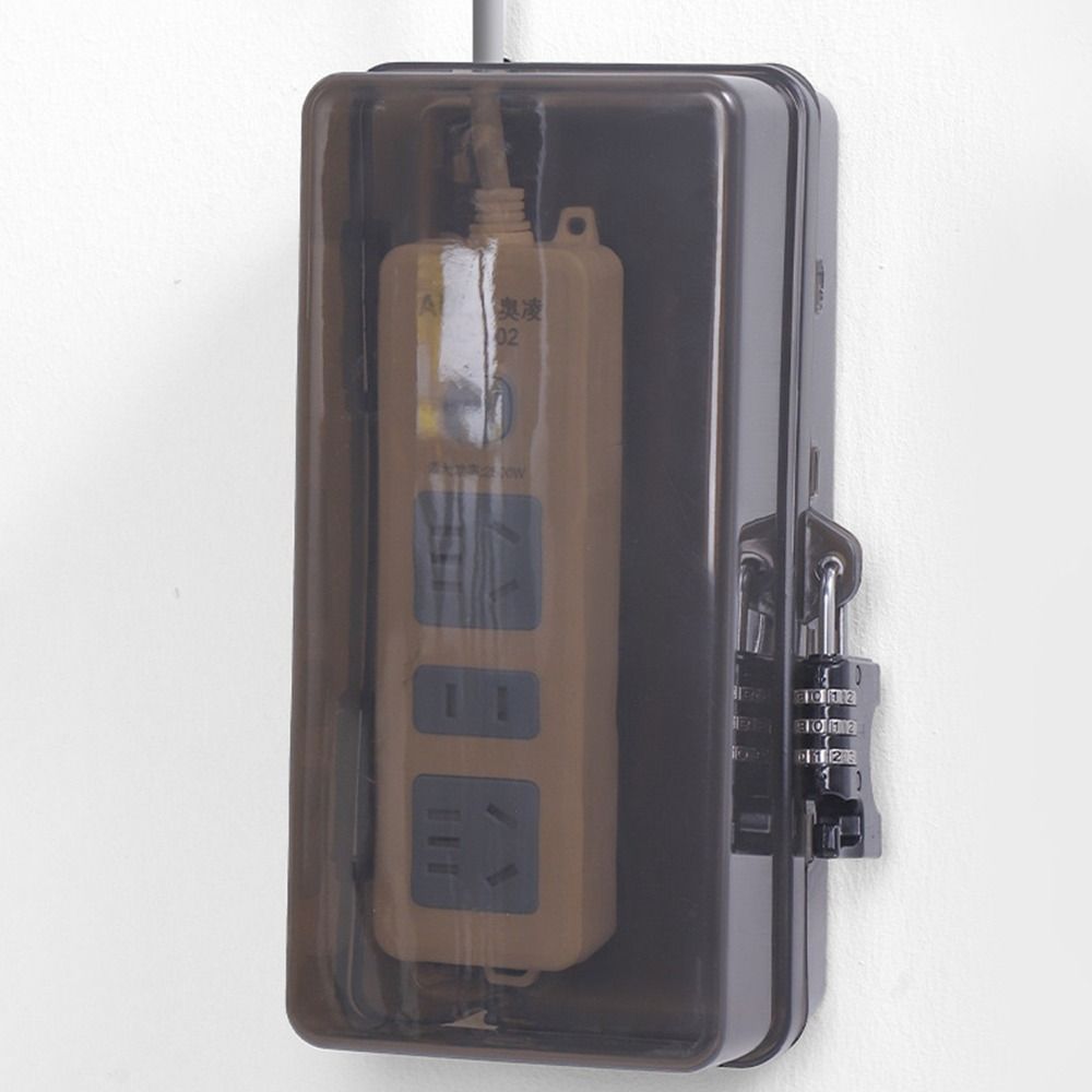 Durable Portable Plug Box Anti-theft Weatherproof Cable Management Box Protect Outlet Waterproof Extension Lead Cover Outdoor
