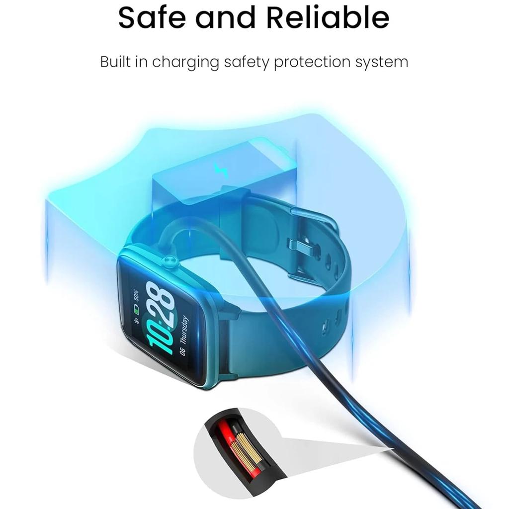 Magnet Charging Cable for Xiaomi Haylou Solar LS01 LS02 Charging Cable Dock for haylou Smartwatch 1m Charger Adapter Accessories