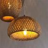 Подвесной светильник из бамбука Lamparas Lamp Подвесной абажур из бамбука Подвесной светильник в стиле ар-деко Китайский фонарь Люстра из ротанга Большая