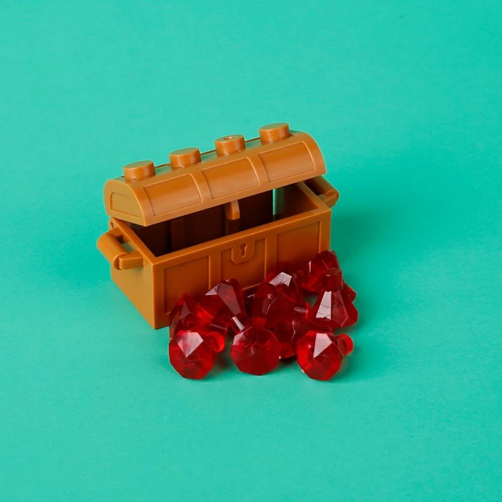 MOC Precious Deposits Building Blocks Treasure Pirate Map Gold Ore Silver Brick Box Diamond Bricks Toys Gift