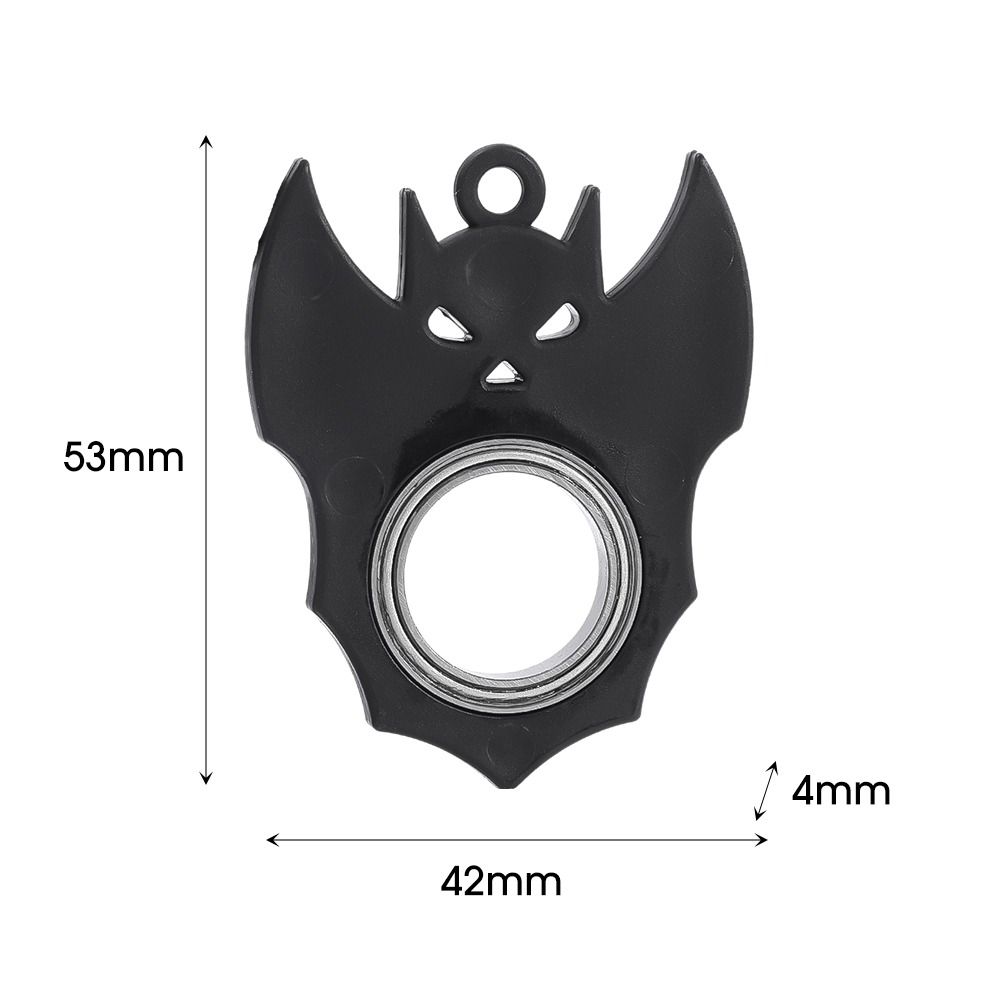 Noctilucent Fingertip Rotation Keychain Relieve Boredom Finger Fidget Ring Key Ring  Party Gift