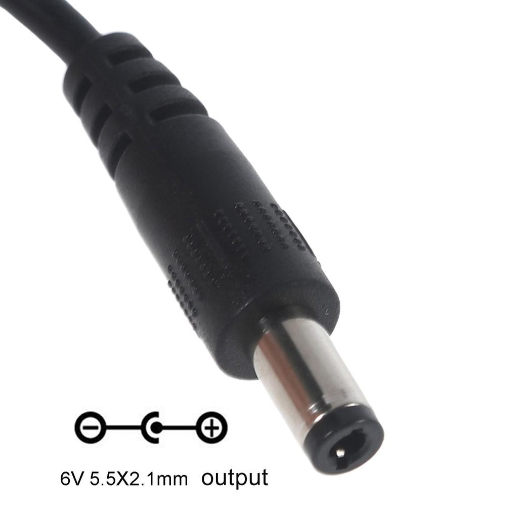 USB 5V2A на 6V DC 5.5x2.1mm Кабель питания для электроники на батарейках Шнур питания 5.5x2.1mm