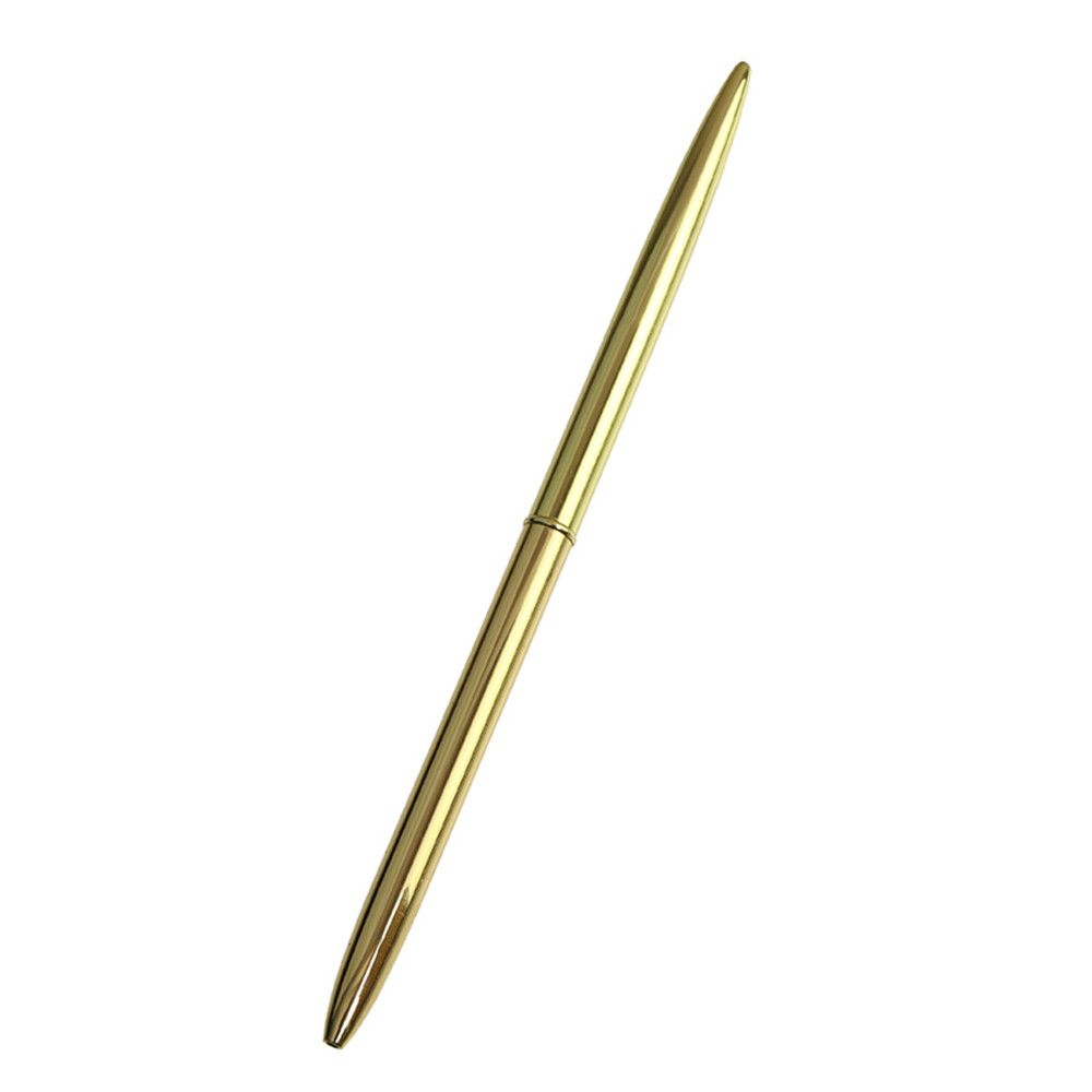 Office Supplies Stationery Stainless Still Metal Ball Pen Slender Ballpoint Pen Rod Rotating