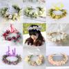 Spring Festival Floral Head Band Wreath Flower Headband for Women Headwear Fashion