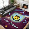 Crystal Velvet Rug Custom Name Text, Soft Non Slip Floor Mat Home DecorBurnley Football