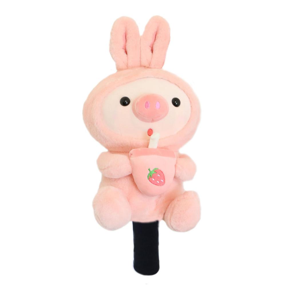 Cartoon Animal Golf Head Cover Set - Ultra Soft Plush Driver Iron Headcovers with Anti-Slip Design, Easy Install & Storage