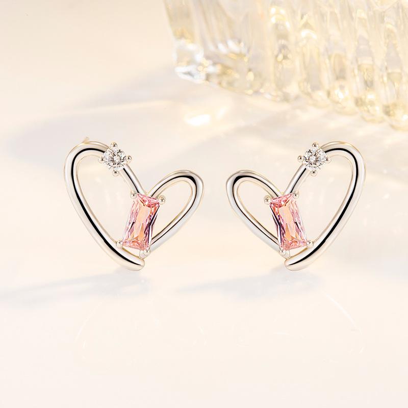 925 Silver Stud Earrings AAA Zircon High Quality For Women Earring Wedding Fine Fashion Jewelry Accessories Party Gift
