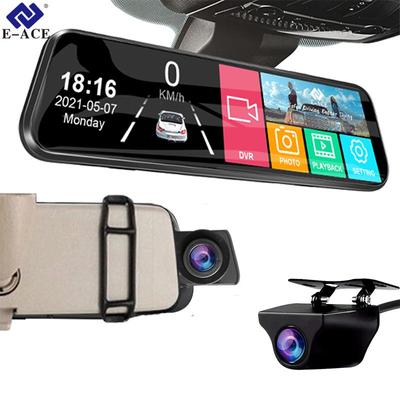10-дюймовый сенсорный экран Автомобильный видеорегистратор FHD 1080P Stream Media Dash Camera Mirror Video Recorder 1080