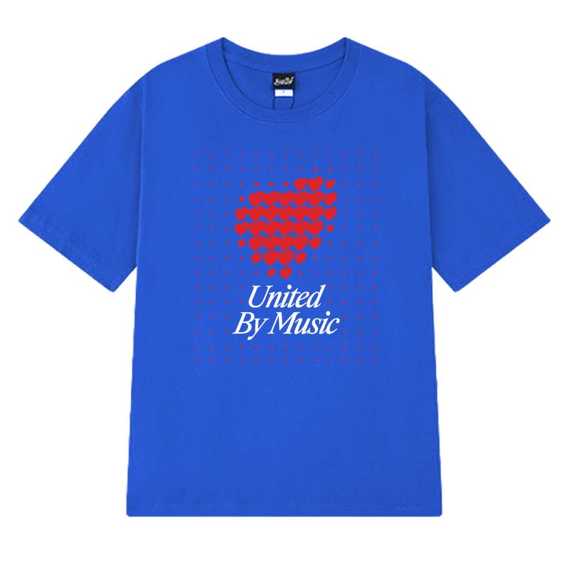 Switzerland 2025 Eurovision Song United by Music printed T shirtUnisex Fashion Y2k short sleeve T-shirts Unisex Cotton Tops