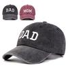 Козырьки ПАПА МАМА Бейсболки Хип-хоп Стираные потертые выцветшие кепки Мужчины Женщины Спорт на открытом воздухе