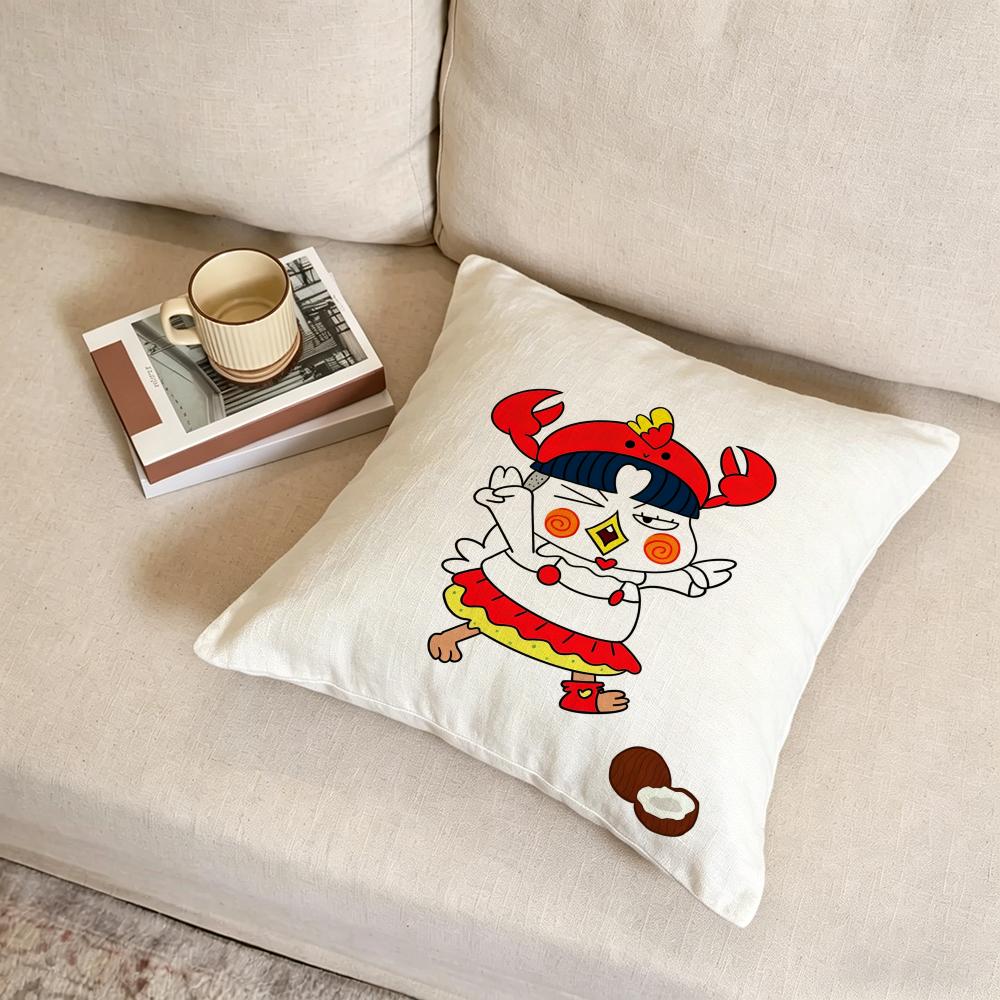 Samyang Buldak Chicken Ramen Cushion Cover Fabric Soft Furnishing,Pillowcase, Cushion Cover, Sofa Pillow, Home Decoration