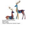 2 шт. смоляного украшения оленя, стоящего оленя и лежащего оленя, скульптура настольная фигурка оленя для